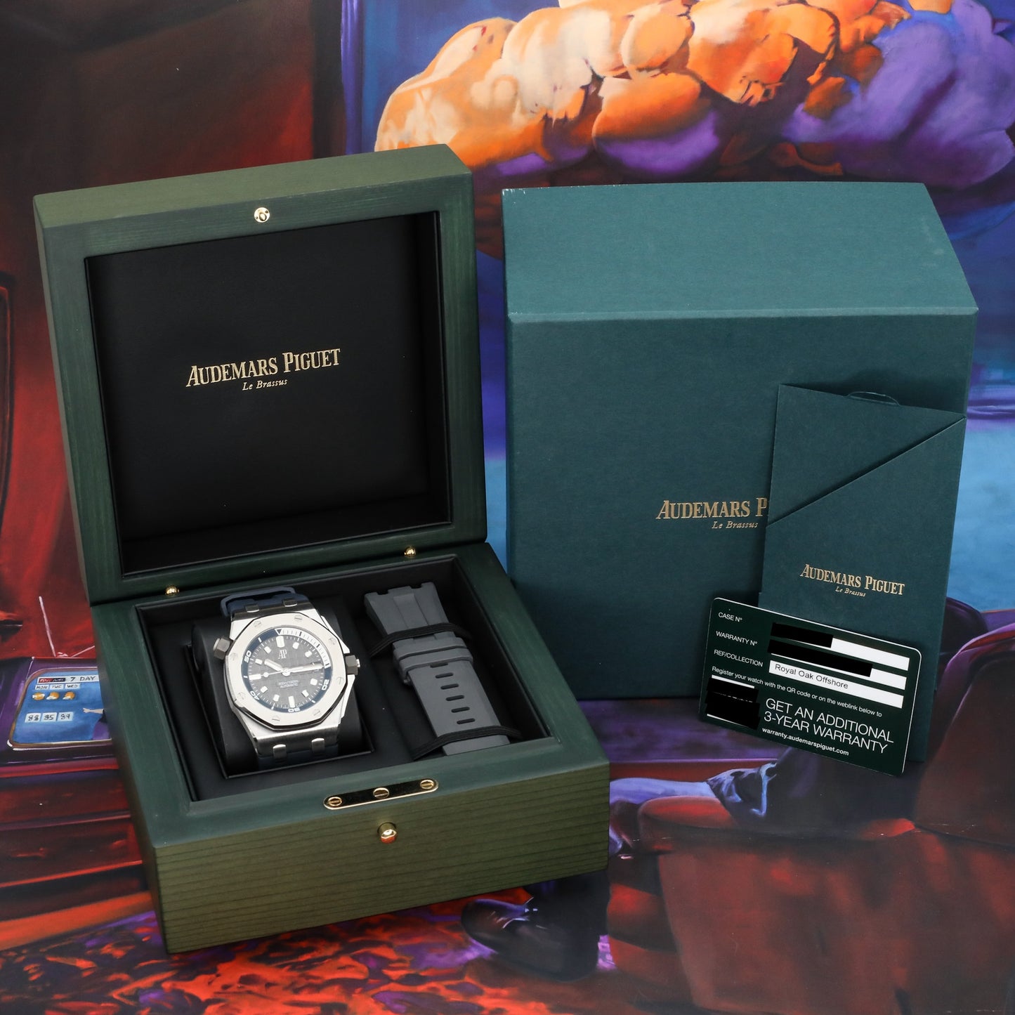 Audemars Piguet Royal Oak Offshore Diver Steel Slate Grey Dial 2024 Complete - 15720ST