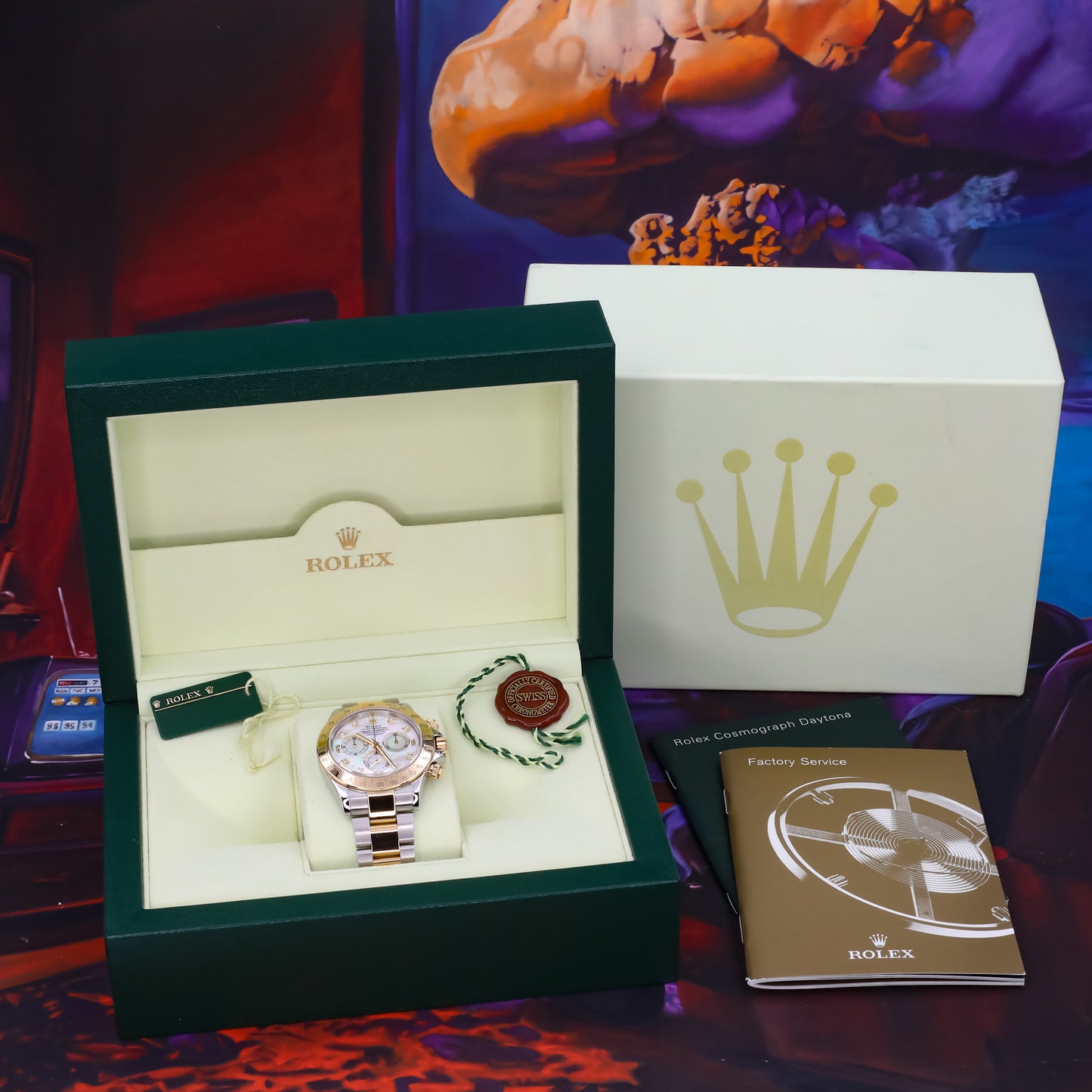 Rolex Daytona Mother Of Pearl Diamond Two Tone - 116523