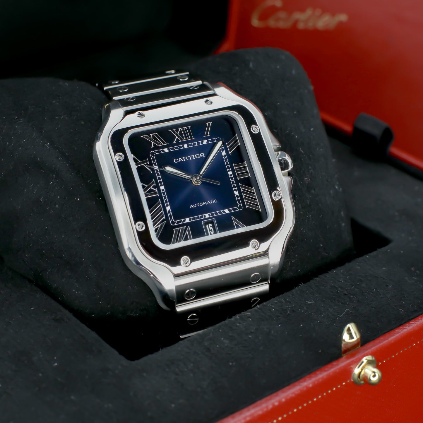 Cartier Santos Large Blue Dial 40mm Automatic 2022 - WSSA0030