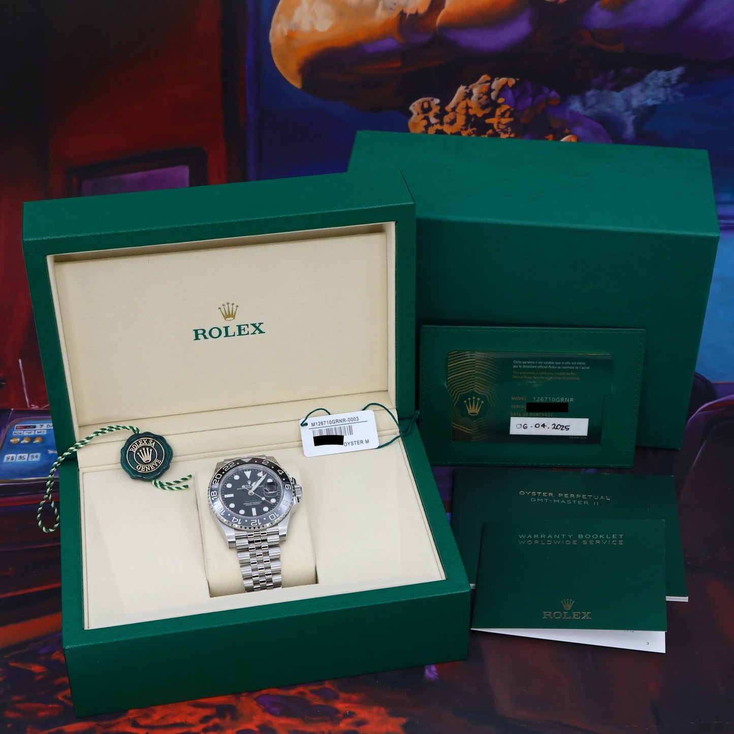 Rolex GMT-Master II Bruce Wayne Jubilee 2025 Complete - 126710GRNR