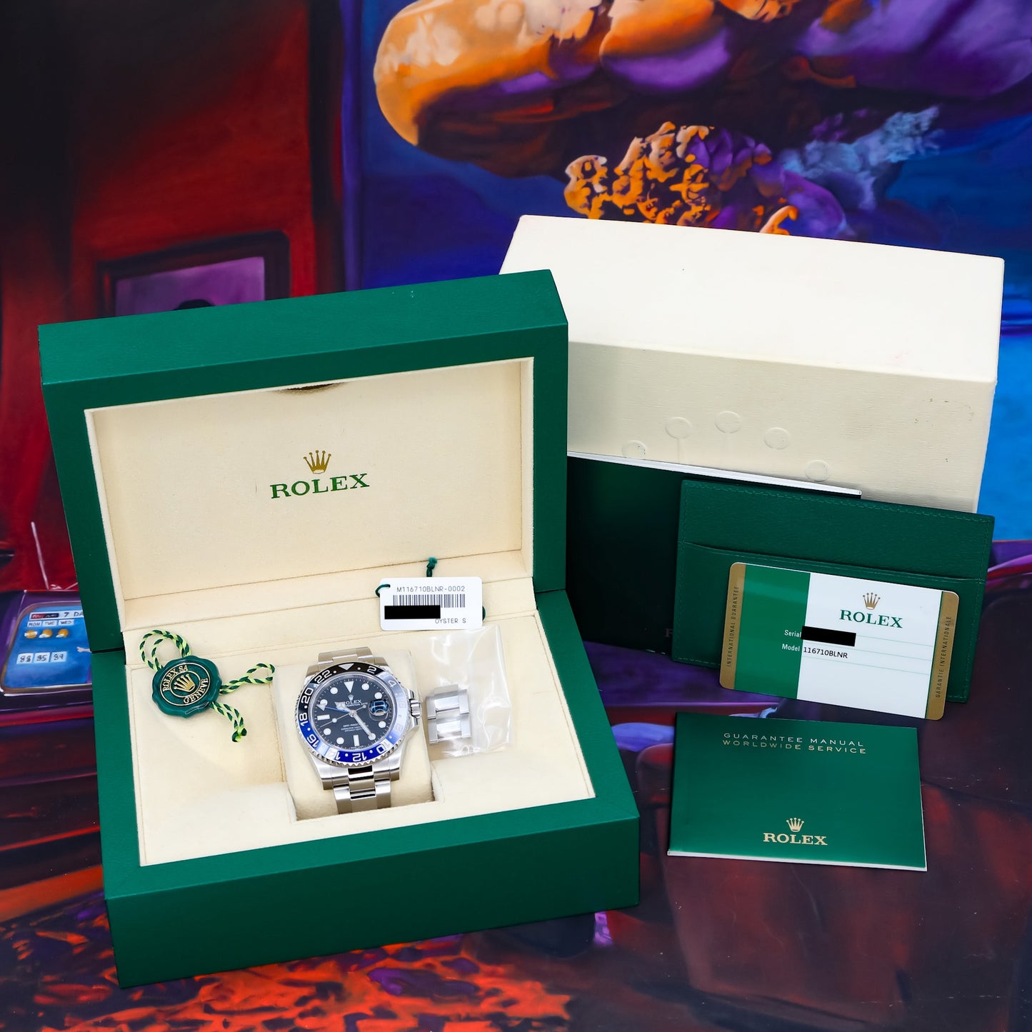 Rolex GMT-Master II Batman Oyster 2016 Complete - 116710BLNR