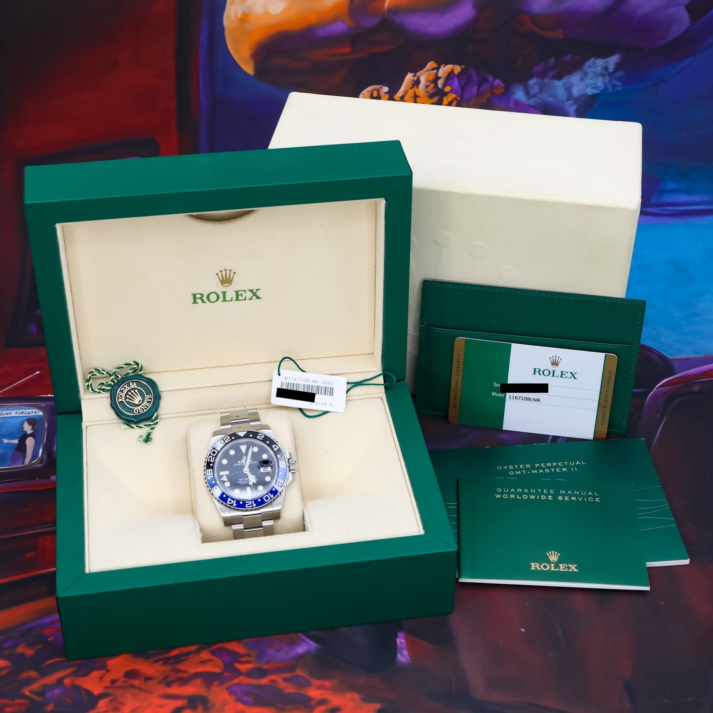 Rolex GMT-Master II Batman Oyster 2017 Complete - 116710BLNR