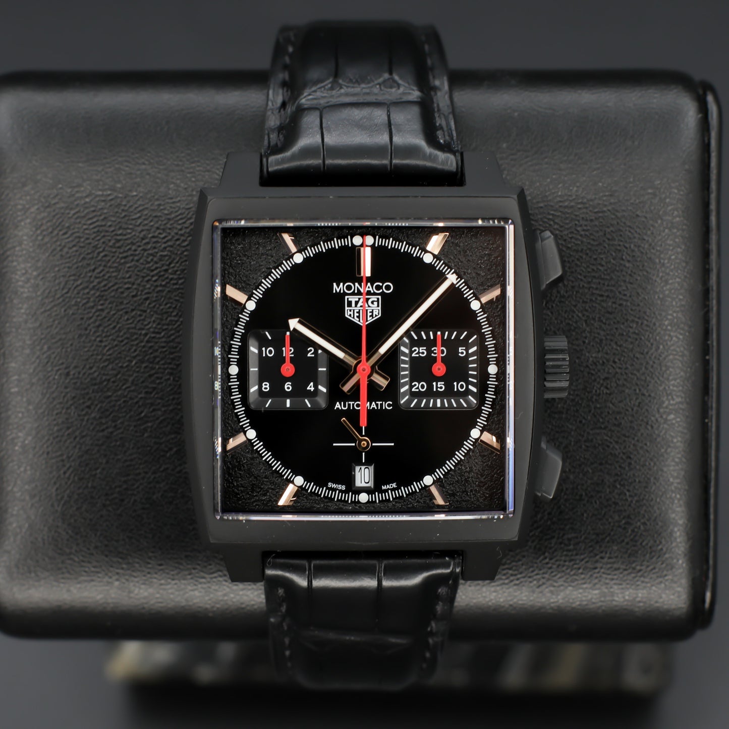 TAG Heuer Monaco "Dark Lord" Black Dial 39mm Automatic - CBL2180.FC6497