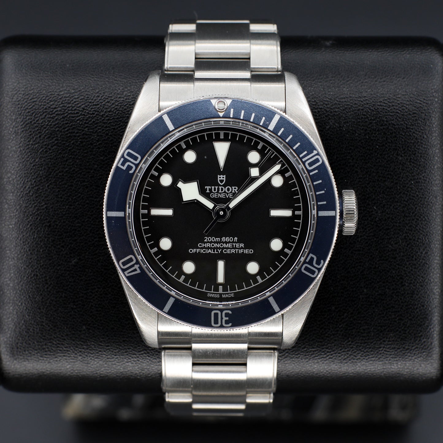 Tudor Black Bay Blue Bezel Black Dial Watch Only - 79230
