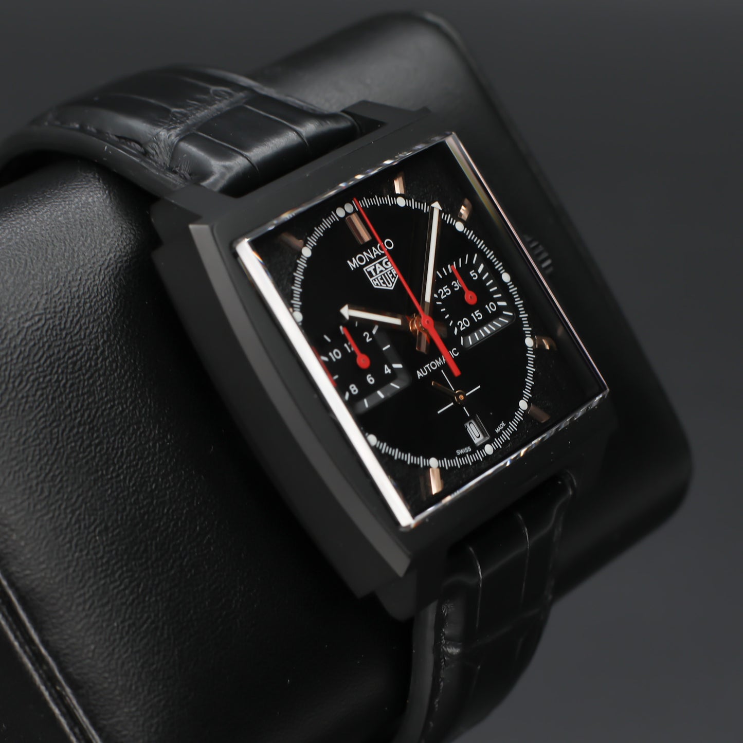 TAG Heuer Monaco "Dark Lord" Black Dial 39mm Automatic - CBL2180.FC6497