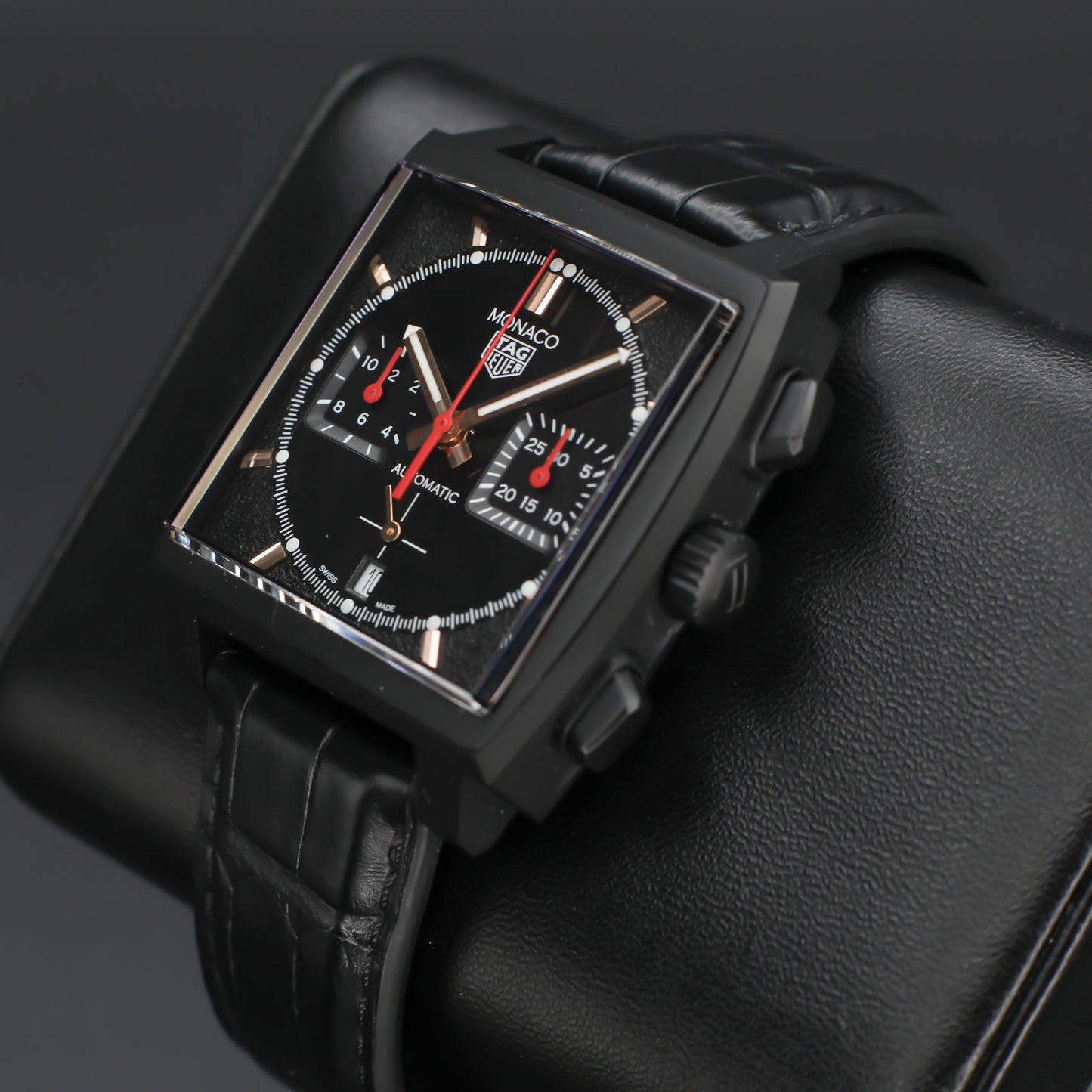 TAG Heuer Monaco "Dark Lord" Black Dial 39mm Automatic - CBL2180.FC6497