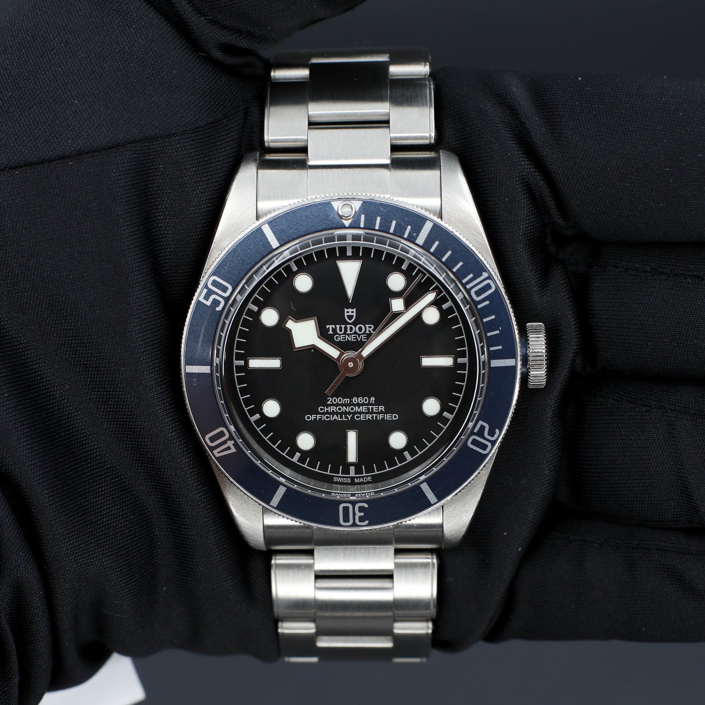 Tudor Black Bay Blue Bezel Black Dial Watch Only - 79230