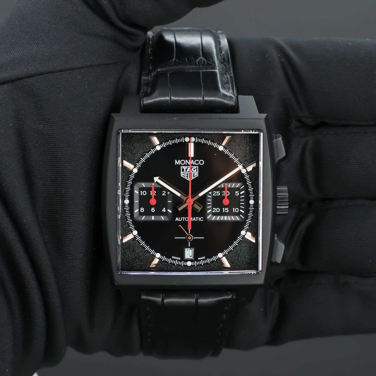 TAG Heuer Monaco "Dark Lord" Black Dial 39mm Automatic - CBL2180.FC6497