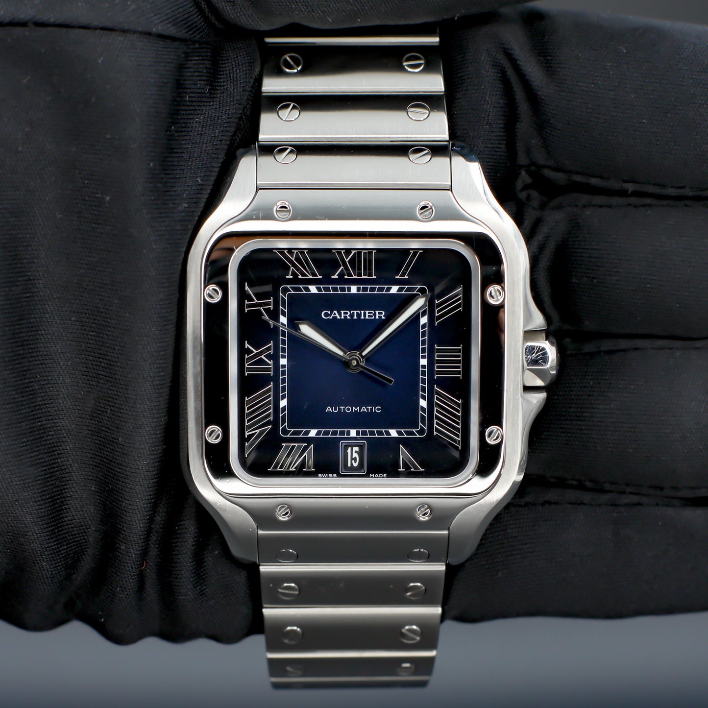 Cartier Santos Large Blue Dial 40mm Automatic 2022 - WSSA0030