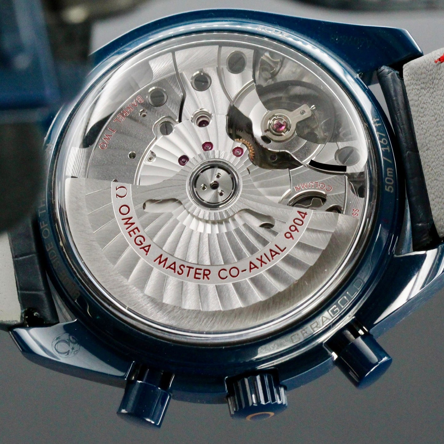 Omega Speedmaster Blue Side of the Moon 2025 Complete set - 304.93.44.52.03.002