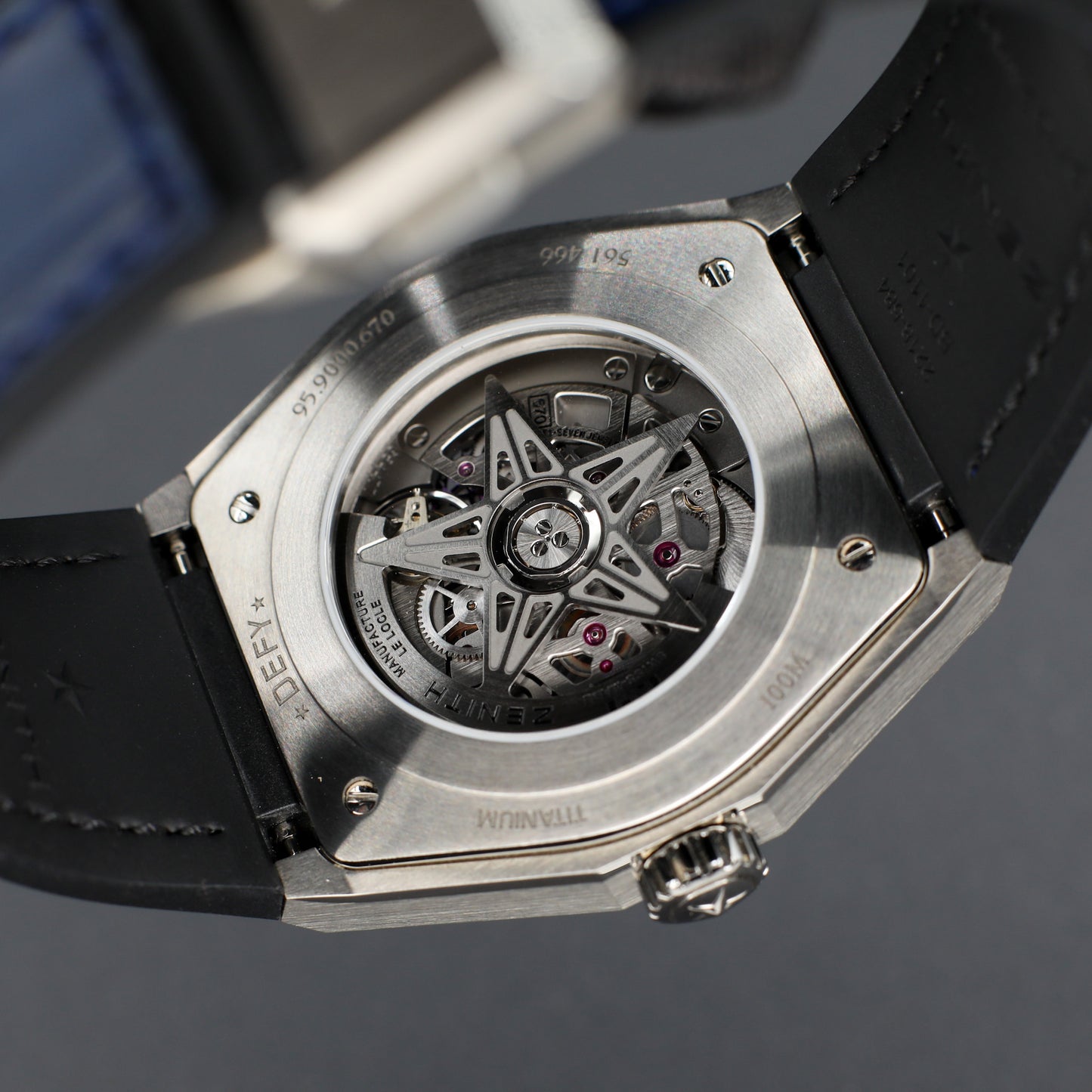Zenith Defy Classic Skeleton Titanium/Blue Leather 2021 - 95.9000.670/78.R584