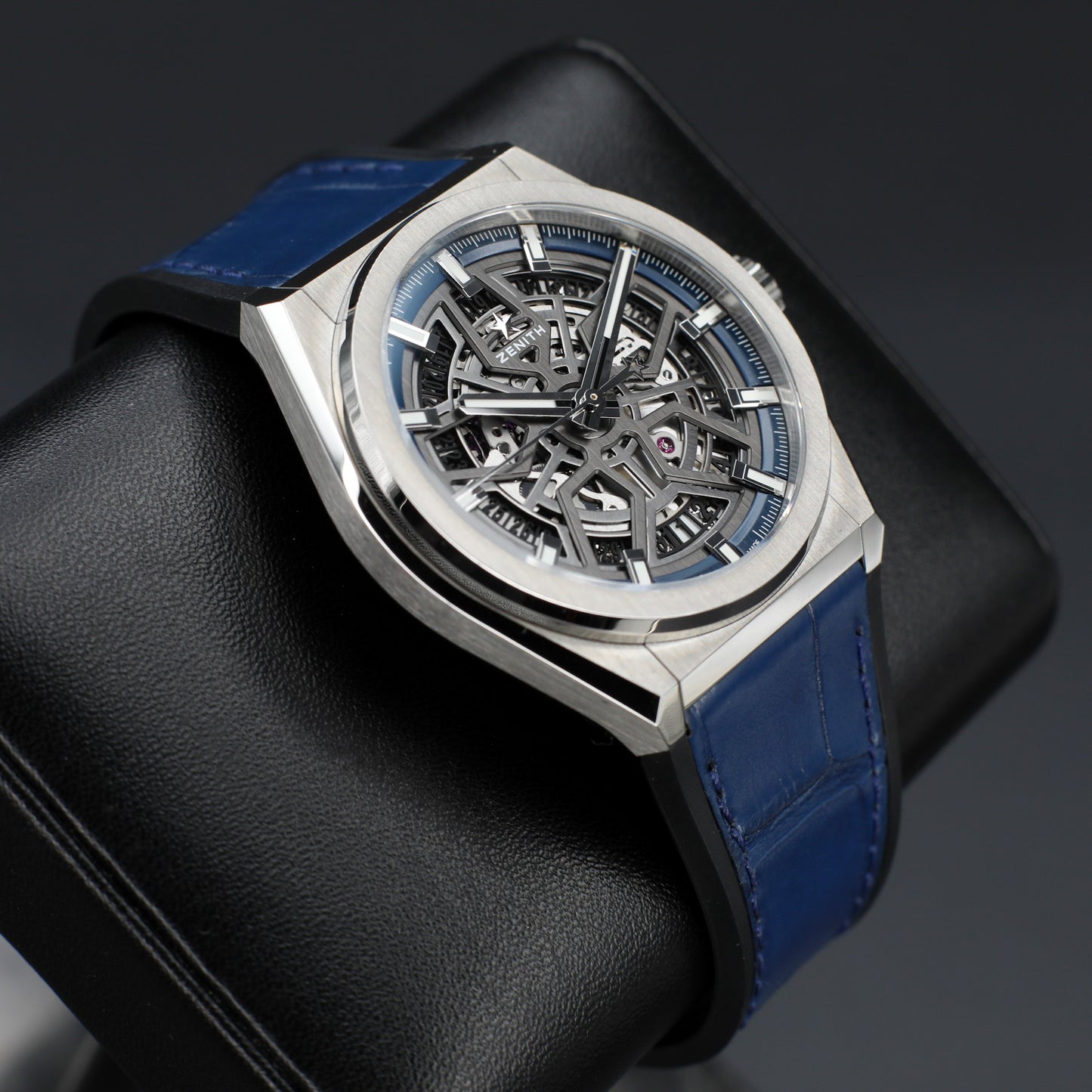 Zenith Defy Classic Skeleton Titanium/Blue Leather 2021 - 95.9000.670/78.R584