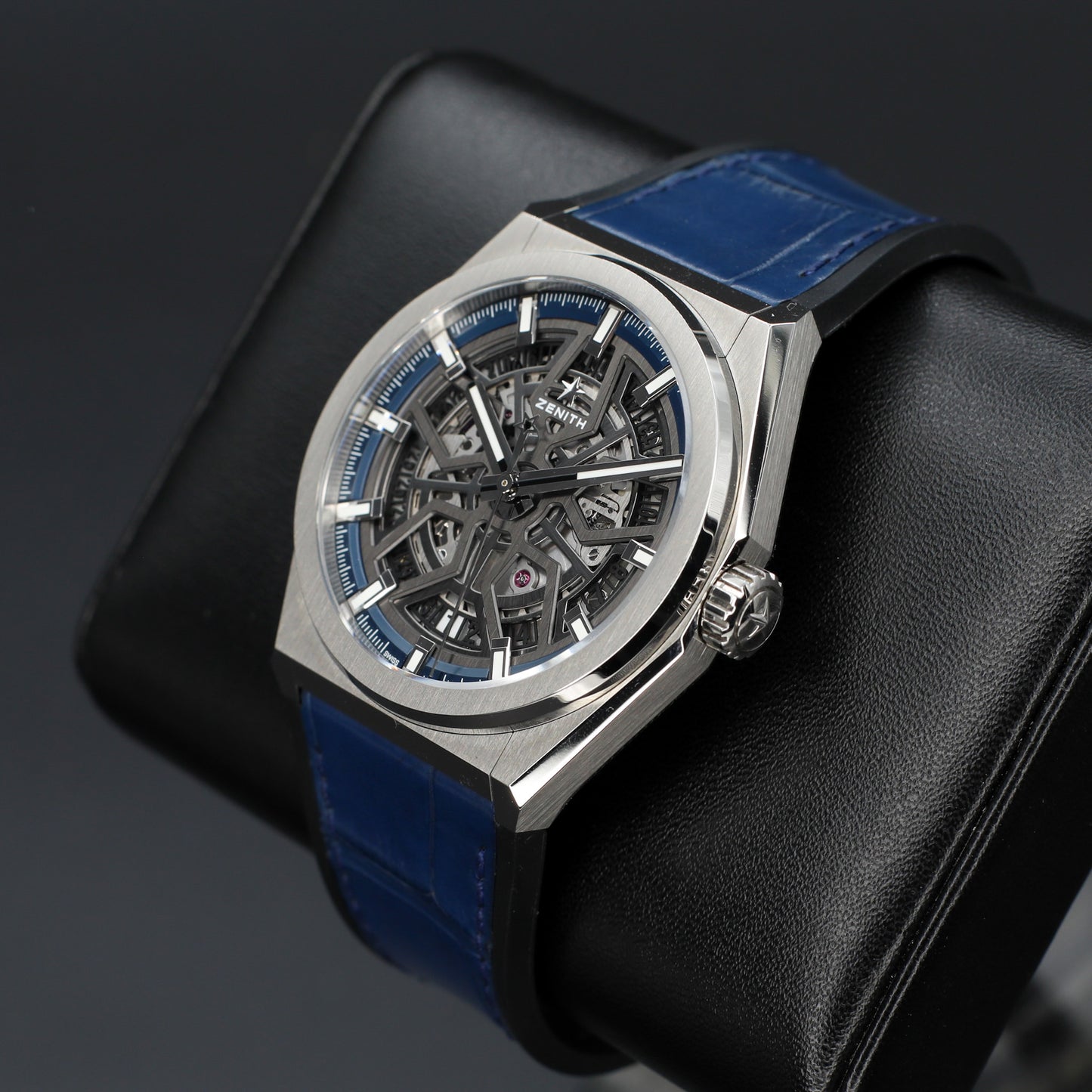 Zenith Defy Classic Skeleton Titanium/Blue Leather 2021 - 95.9000.670/78.R584