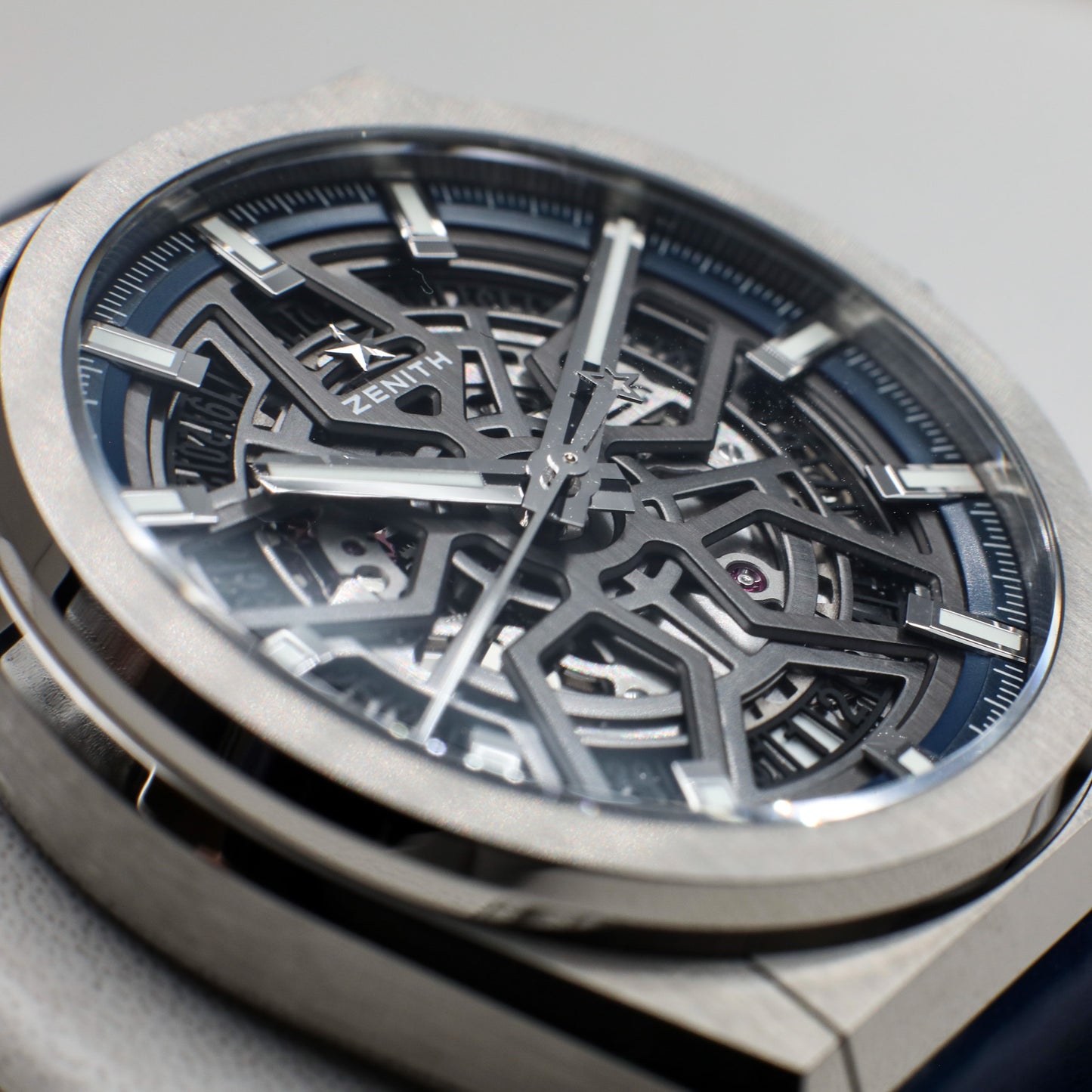 Zenith Defy Classic Skeleton Titanium/Blue Leather 2021 - 95.9000.670/78.R584
