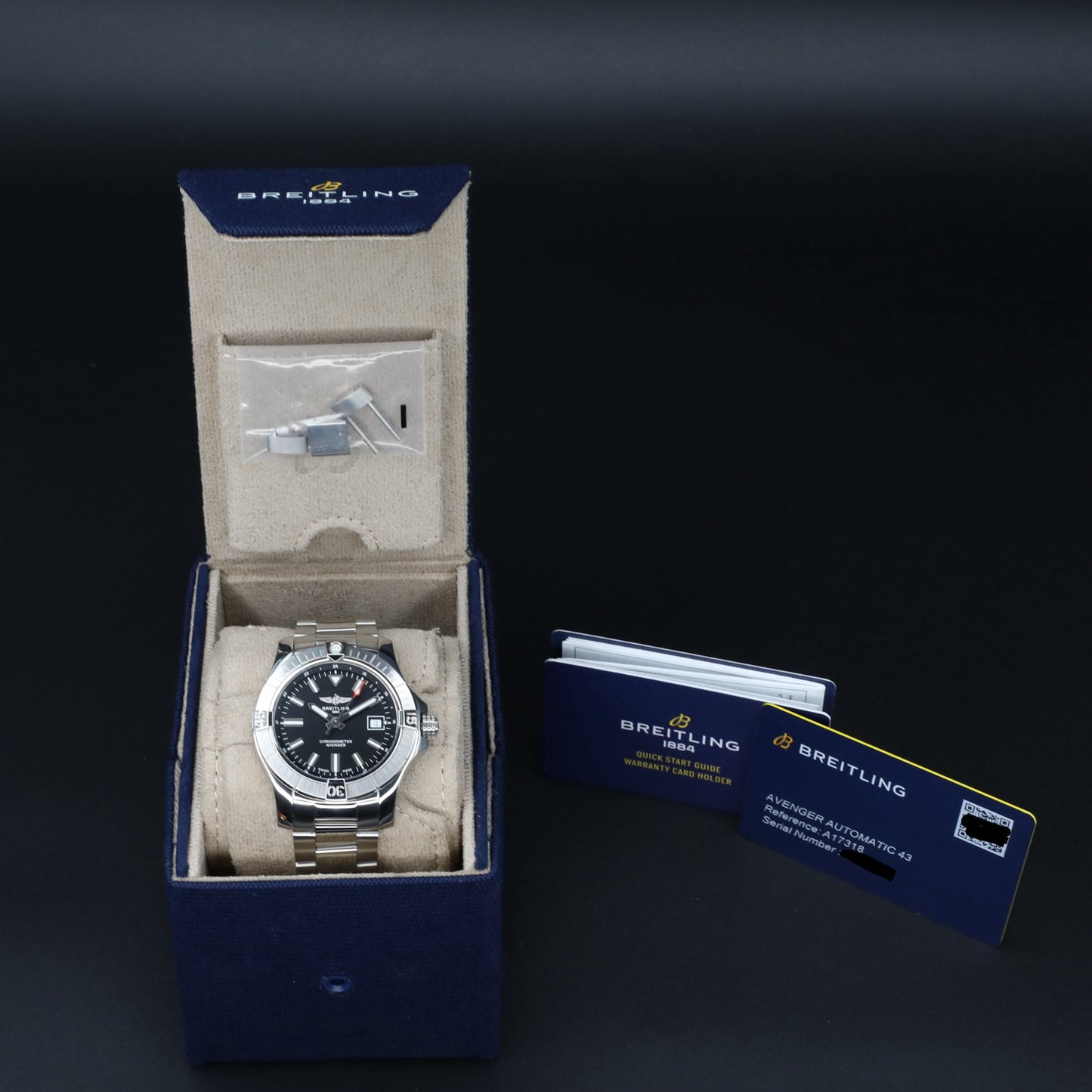 Breitling Avenger 43 Black Dial Complete - A17318