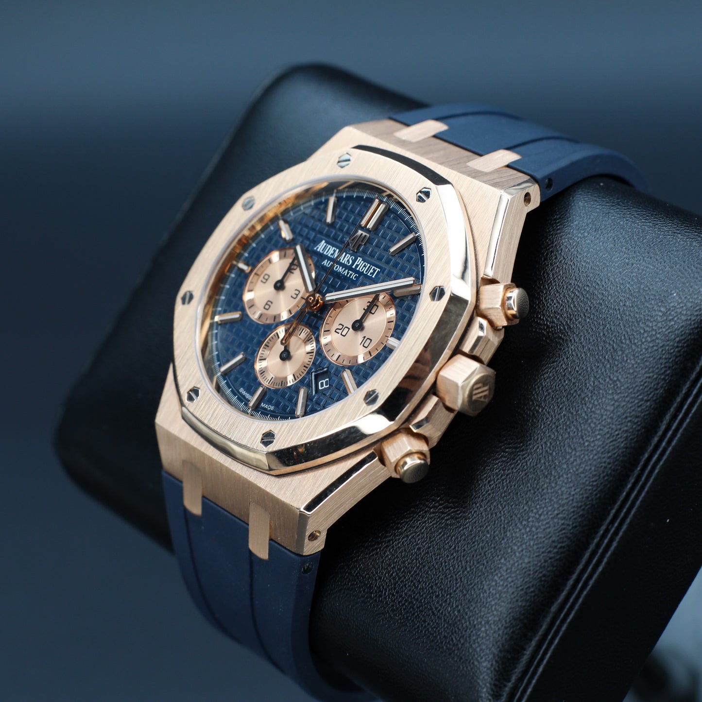 Audemars Piguet Royal Oak Chrono 41 Rose Gold Blue Dial - 26331OR