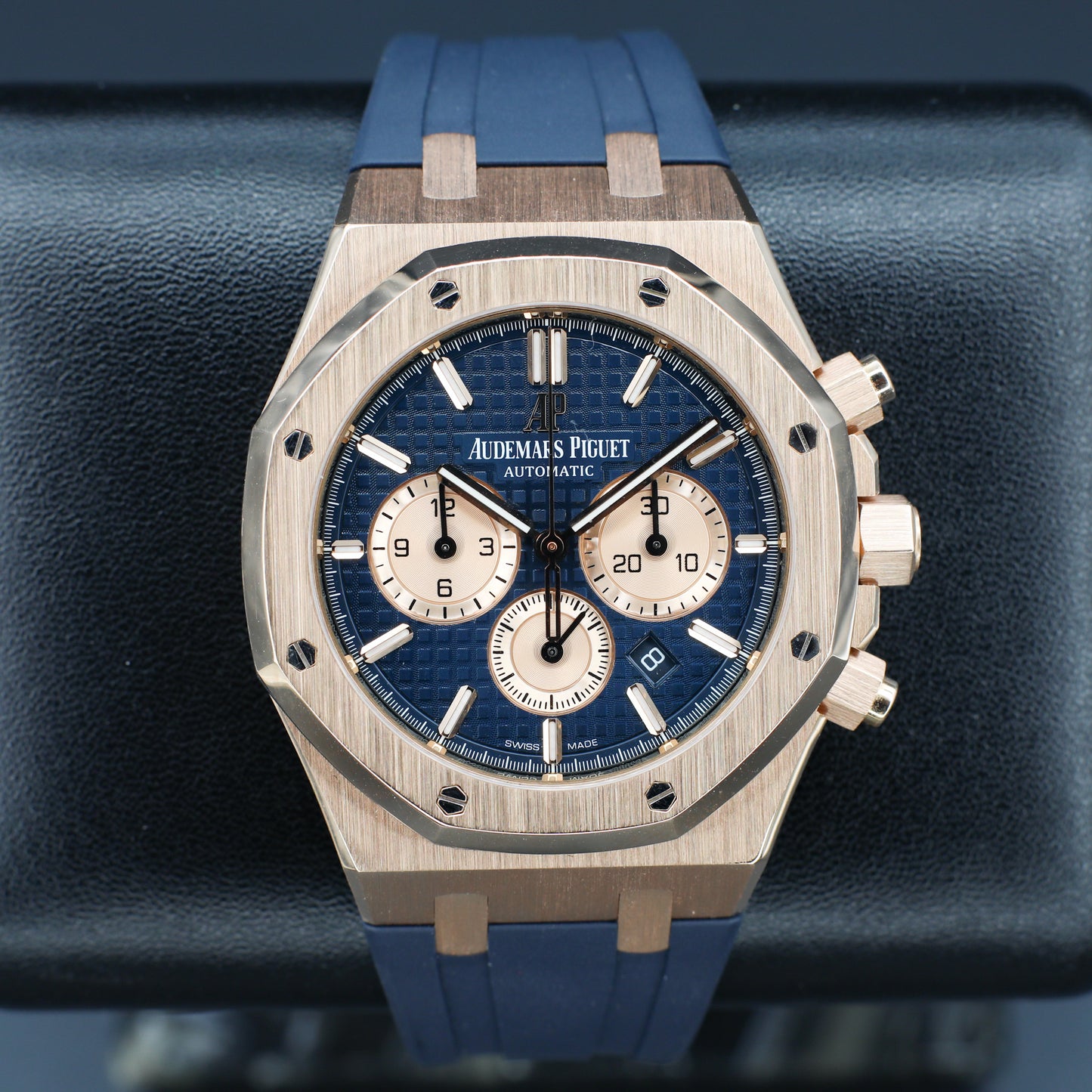 Audemars Piguet Royal Oak Chrono 41 Rose Gold Blue Dial - 26331OR