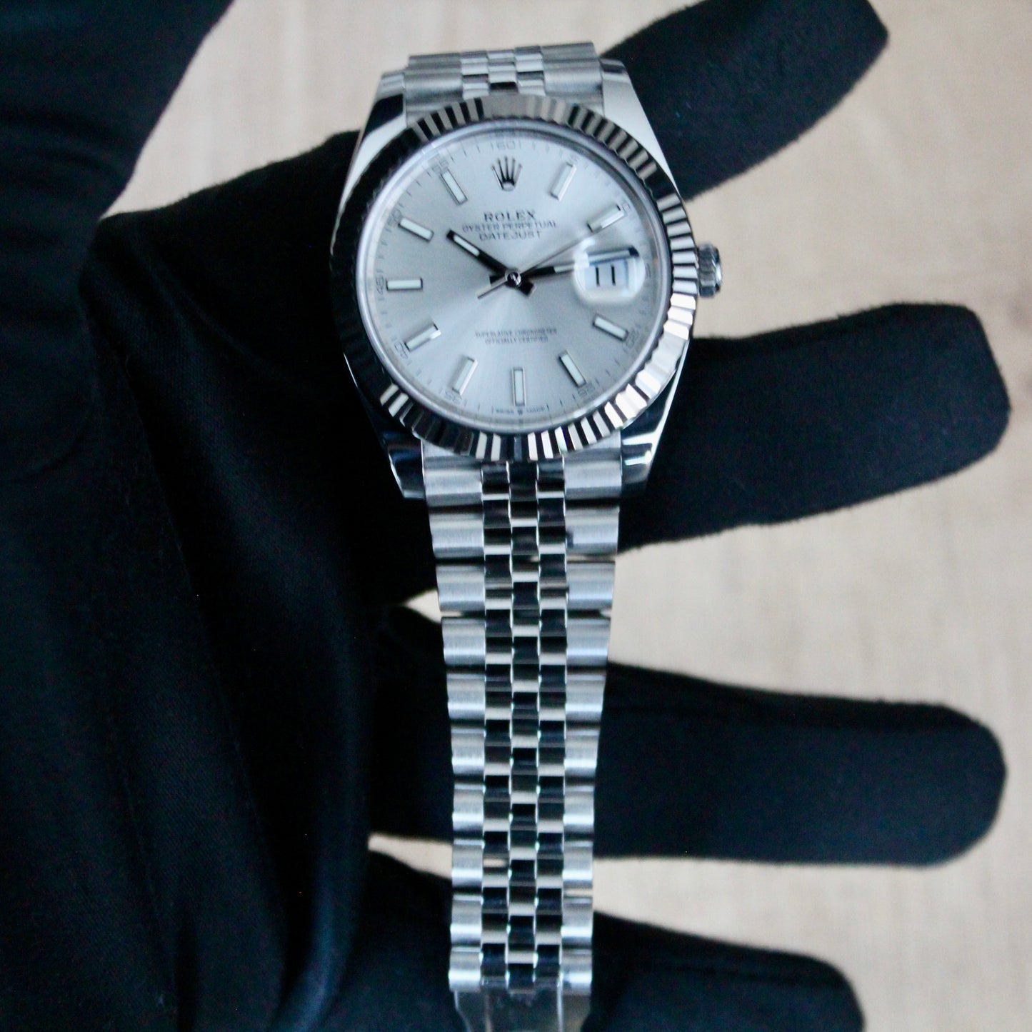 Rolex Datejust Silver Dial Jubilee 41mm - 126334