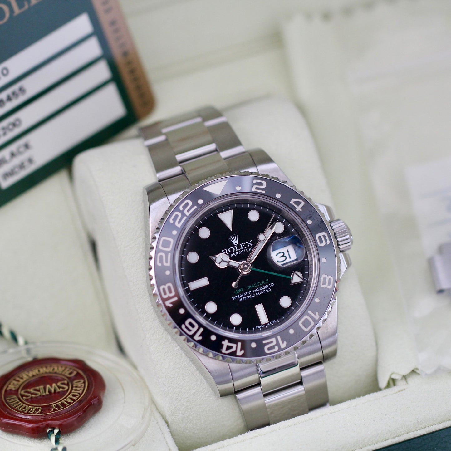 Rolex GMT-Master II "Green Arrow" 2012 Complete Set - 116710LN