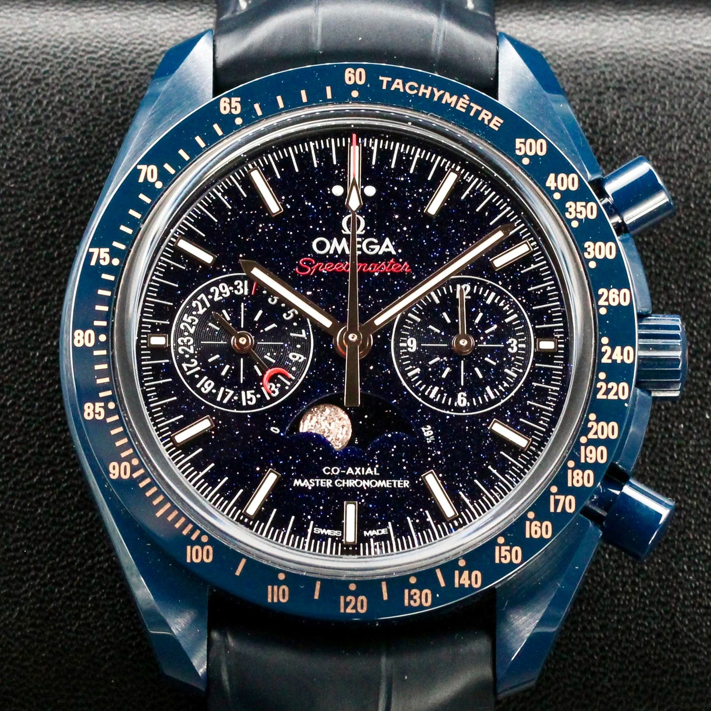 Omega Speedmaster Blue Side of the Moon 2025 Complete set - 304.93.44.52.03.002