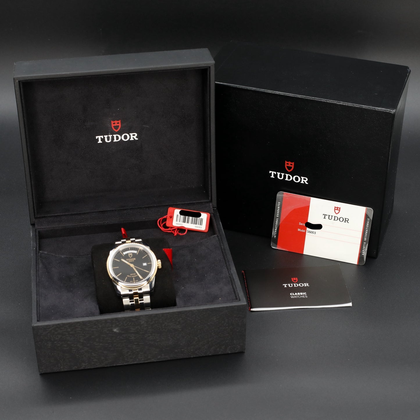 Tudor Glamour Date 2 Tone Black Dial - 56003