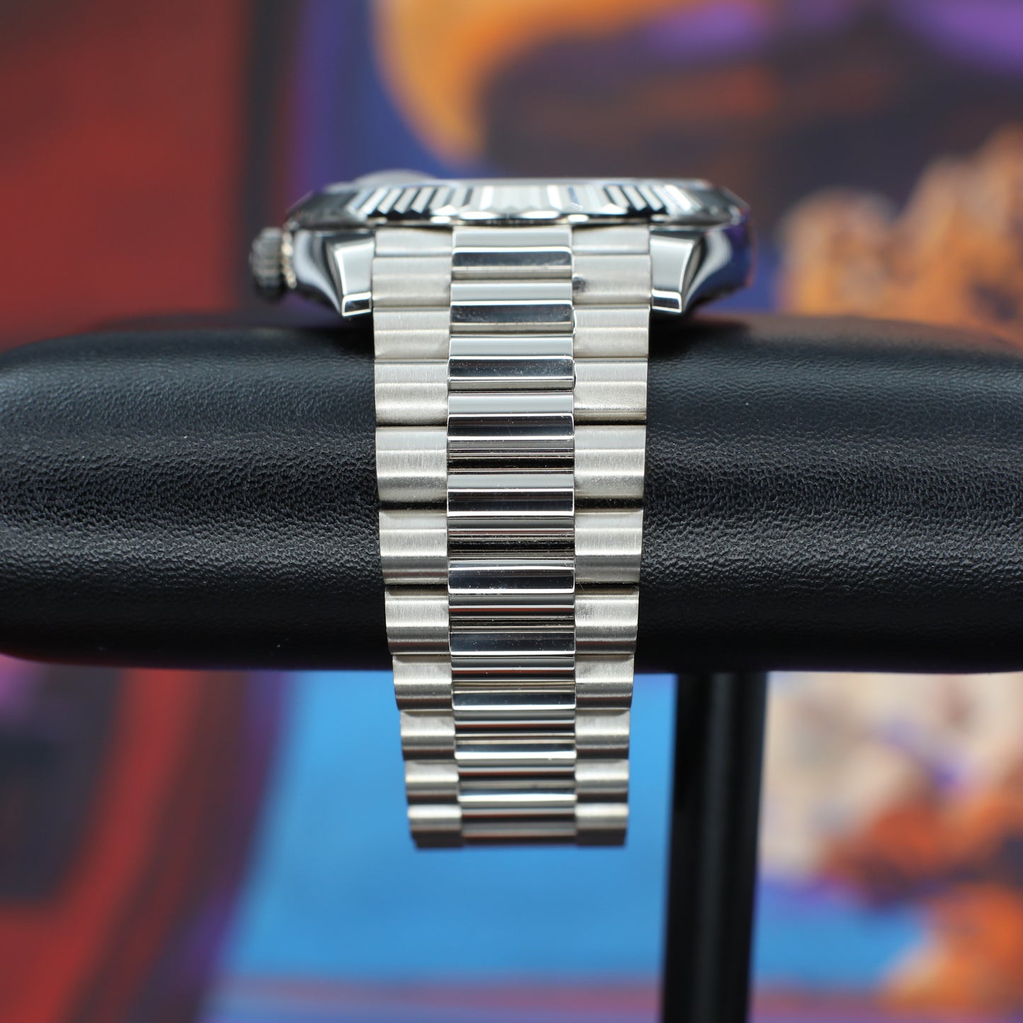 Rolex Daydate White Gold Meteorite Baguette 2025 Complete - 228239