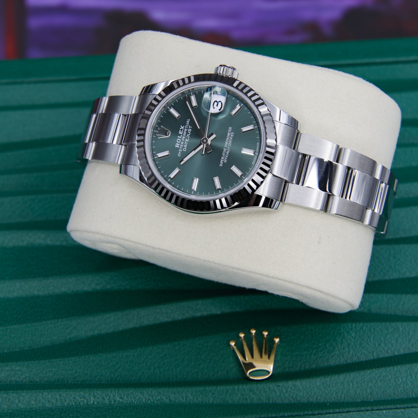 Rolex Datejust 31 Green 2025 Complete - 278274