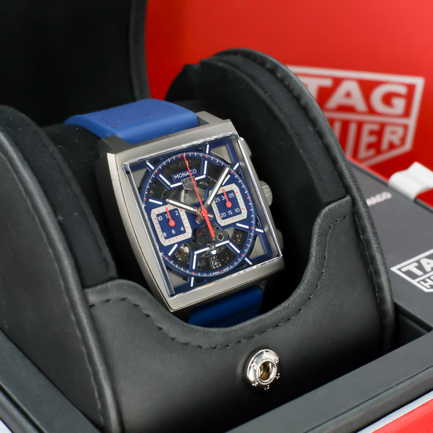 TAG Heuer Monaco Skeleton Blue Dial 39mm Automatic - CBL2182.FT6235