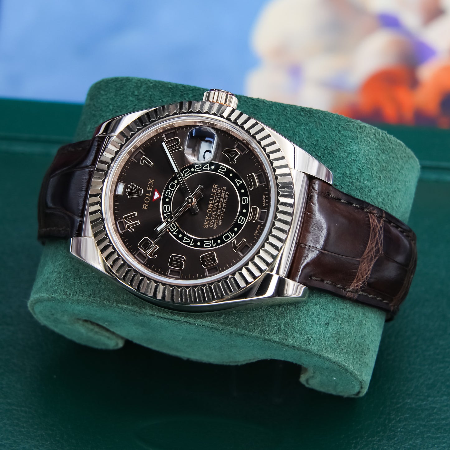 Rolex Skydweller Chocolate Complete - 326135