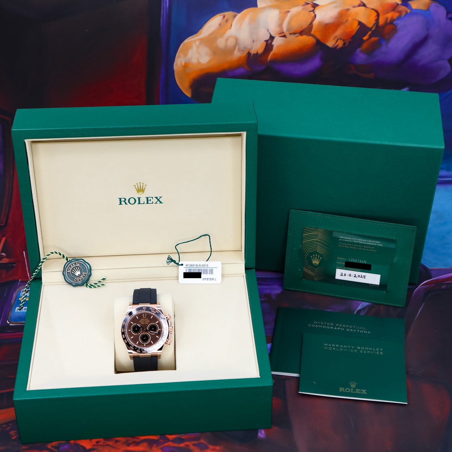 Rolex Daytona Rose Gold Chocolate 2025 Complete - 126515LN