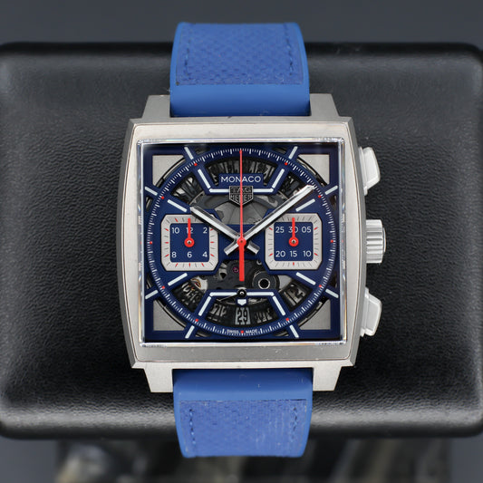 TAG Heuer Monaco Skeleton Blue Dial 39mm Automatic - CBL2182.FT6235