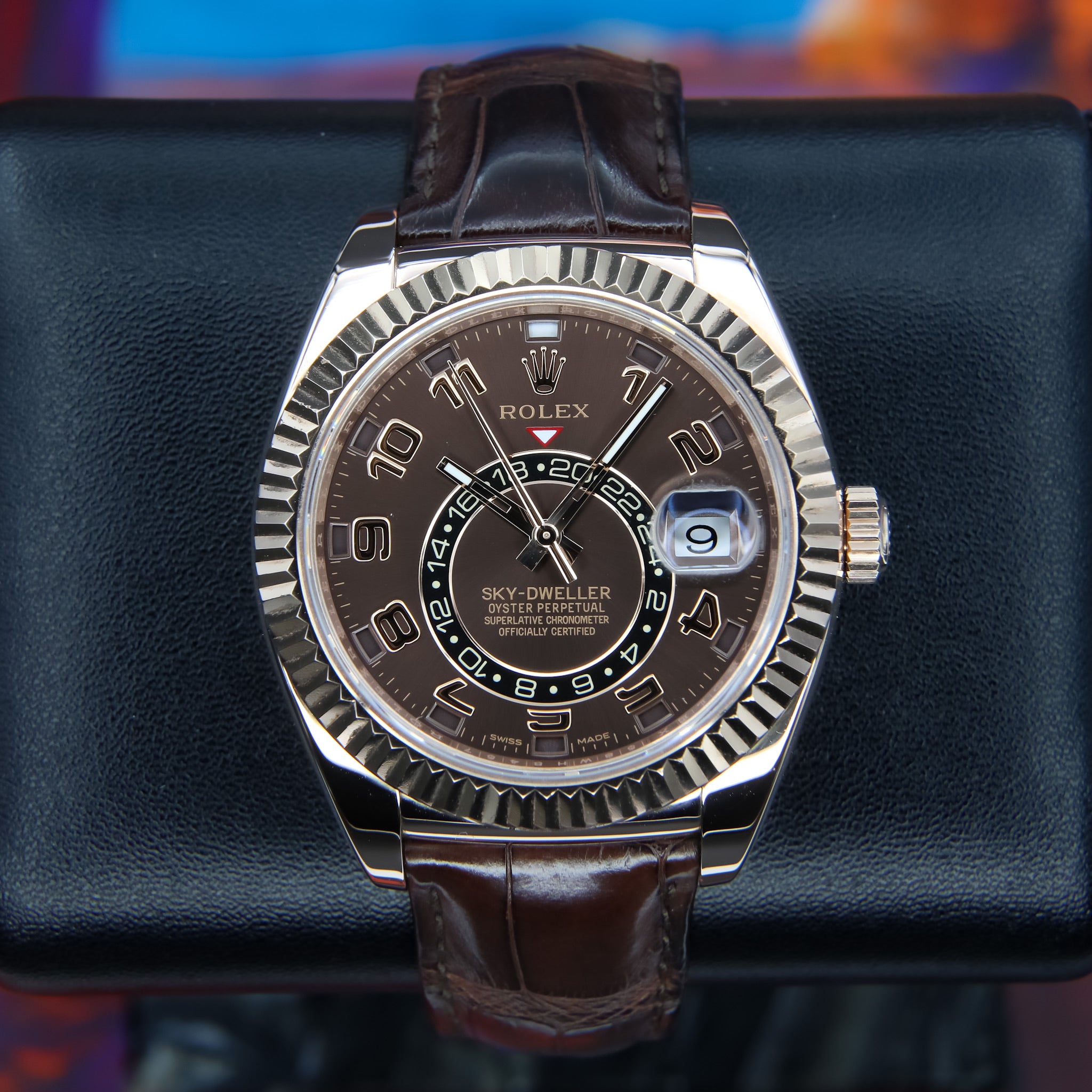 Rolex Skydweller Chocolate Complete - 326135