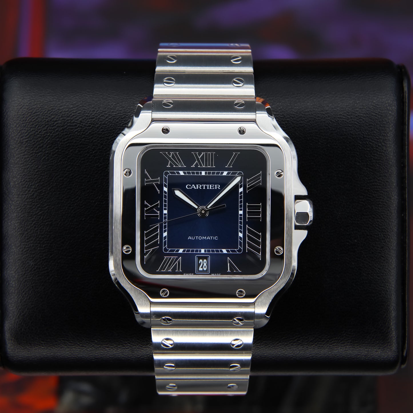 Cartier Santos Blue 2025 Complete - WSSA0071