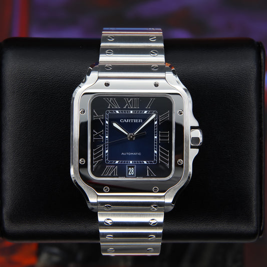 Cartier Santos Blue 2025 Complete - WSSA0071