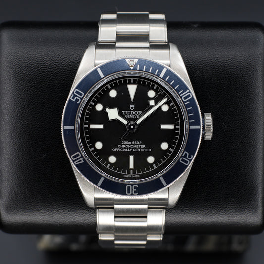 Tudor Black Bay Blue Bezel Black Dial Watch Only - 79230