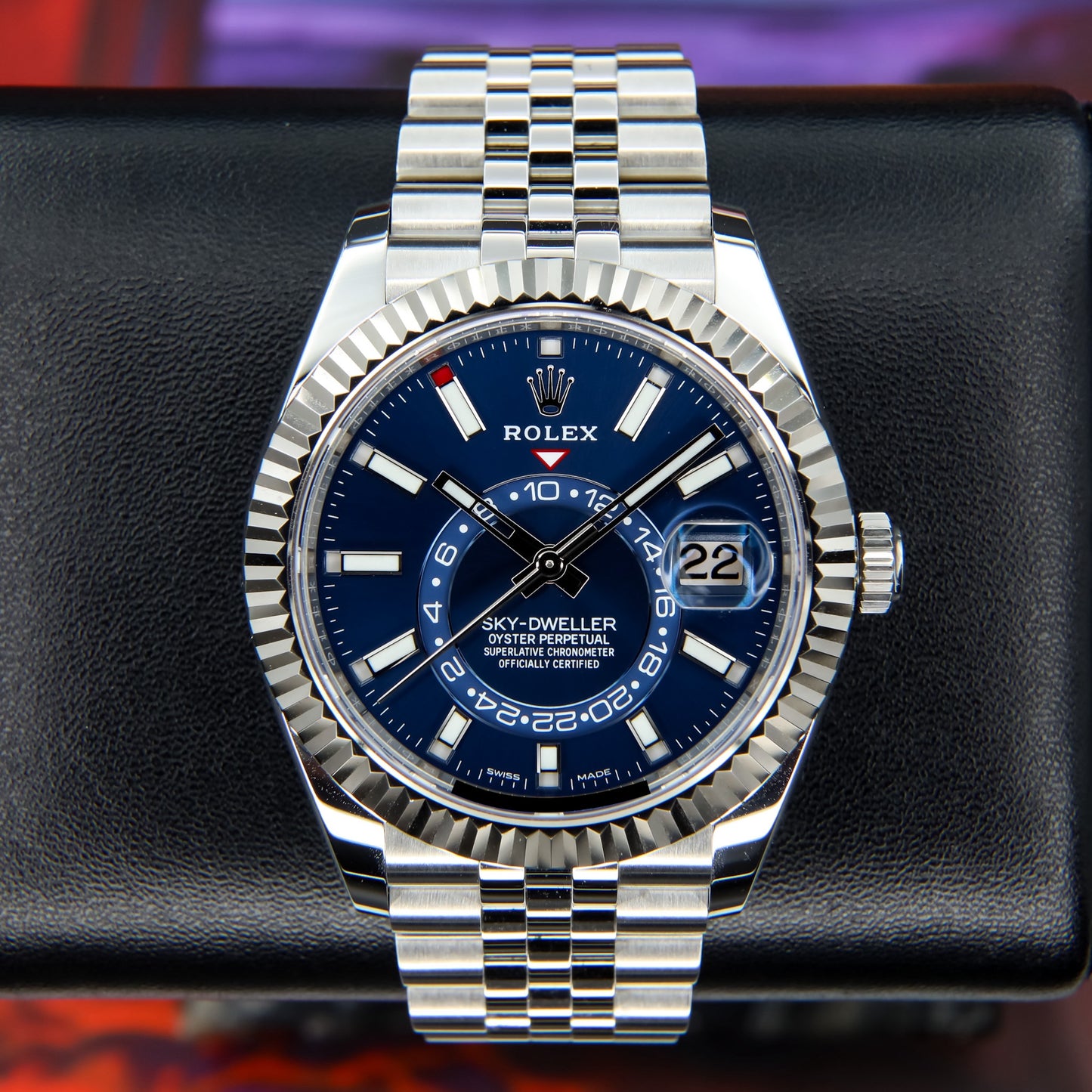 Rolex Sky-Dweller Blue Dial Jubilee 2022 Complete - 326934