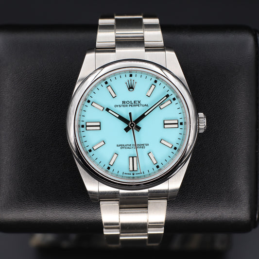 Rolex Oyster Perpetual Tiffany Dial 41 2022 Complete - 124300