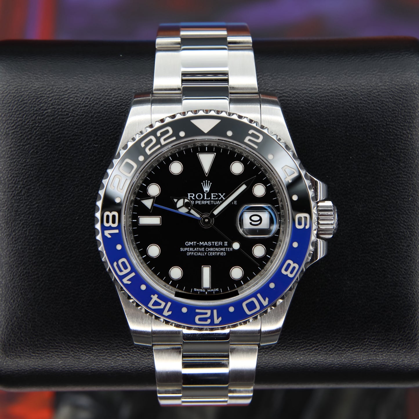 Rolex GMT-Master II Batman Oyster 2016 Complete - 116710BLNR