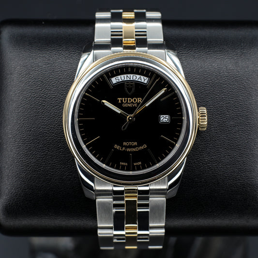 Tudor Glamour Date 2 Tone Black Dial - 56003