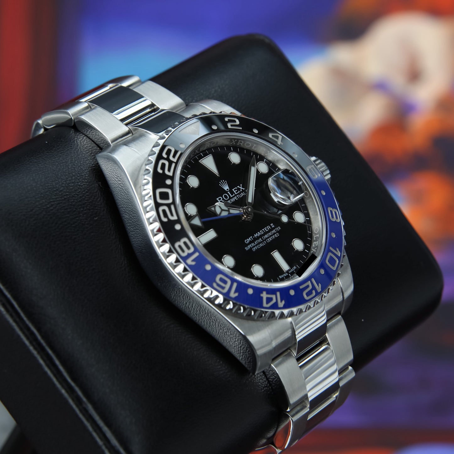 Rolex GMT-Master II Batman Oyster 2016 Complete - 116710BLNR
