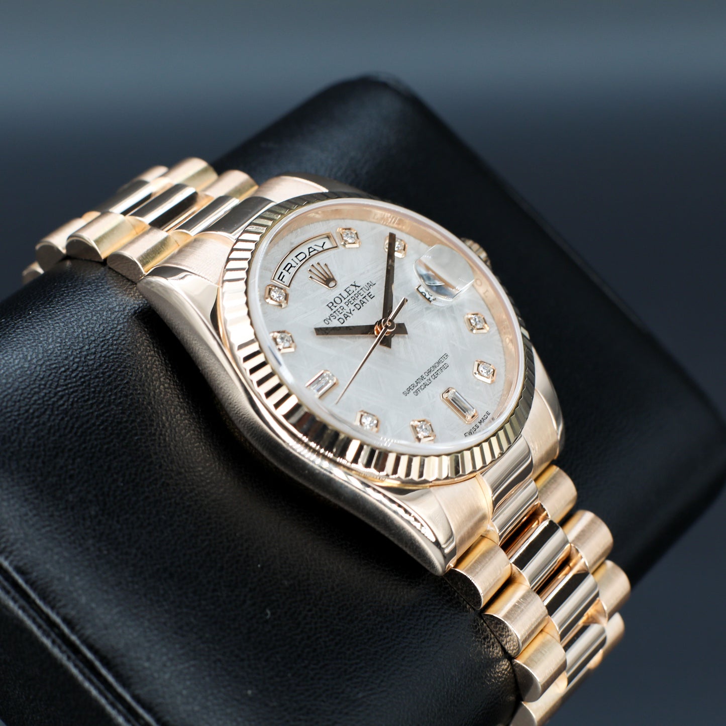 Rolex Day-Date 36mm 118235 – Meteorite Dial, Rose Gold President