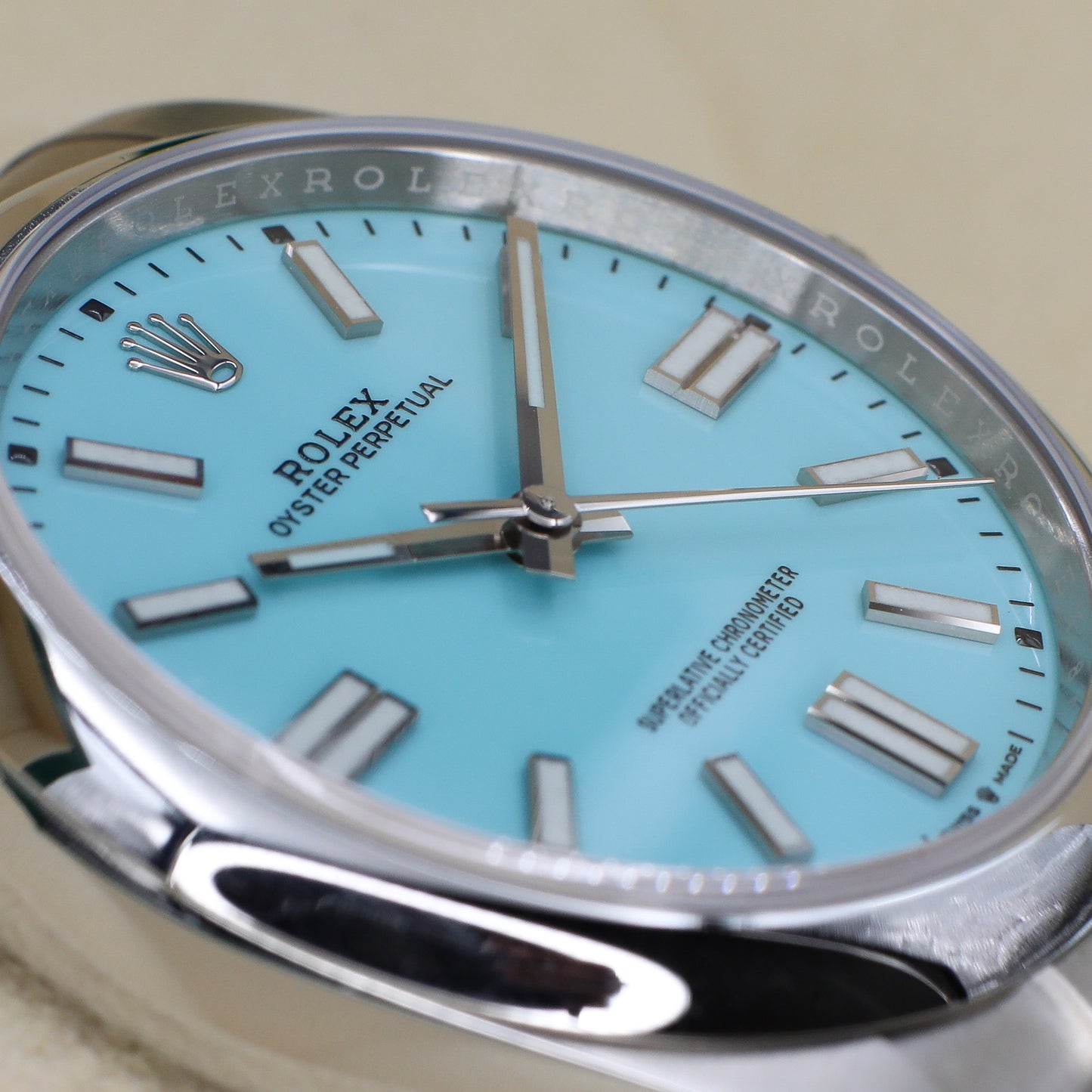 Rolex Oyster Perpetual Tiffany Dial 41 2022 Complete - 124300