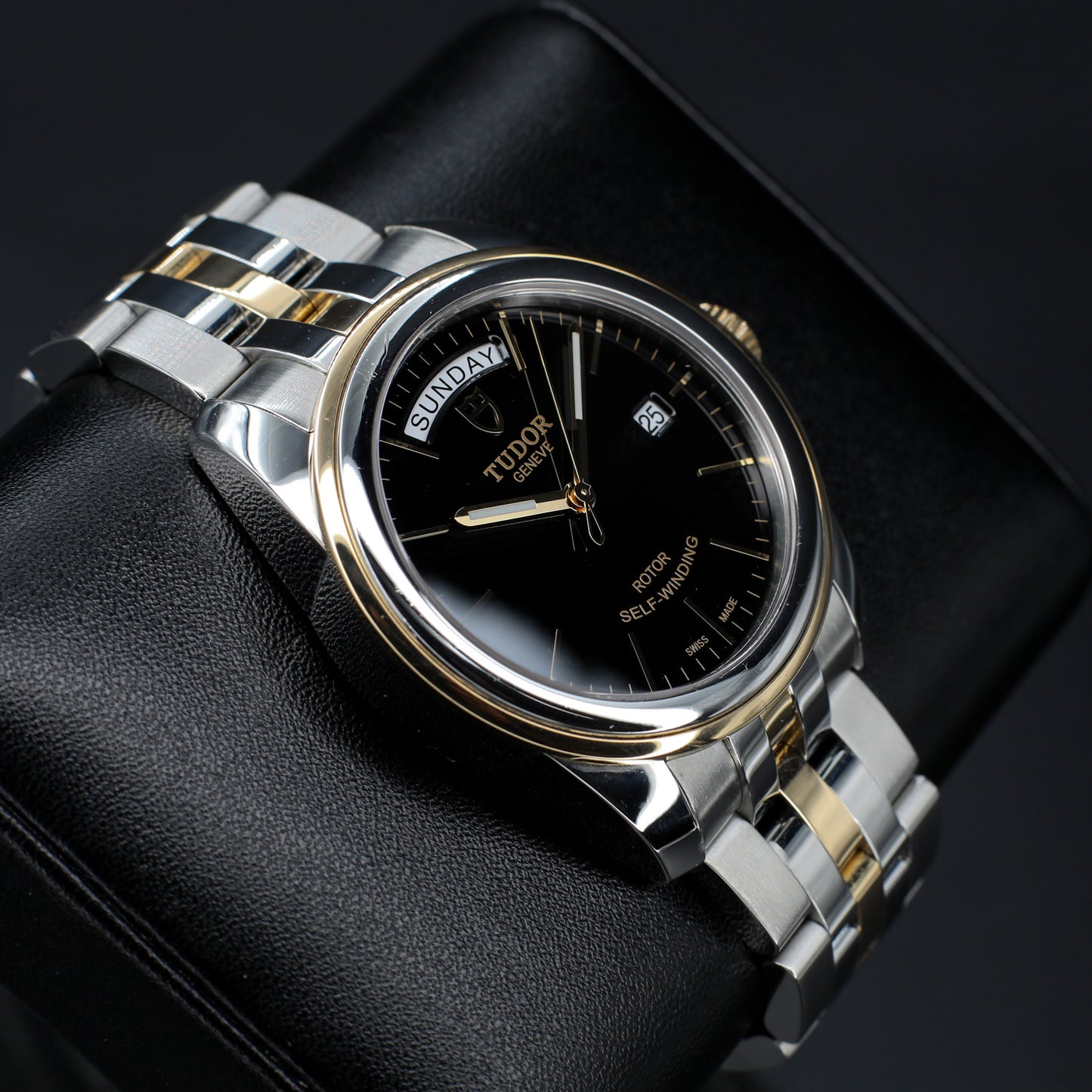 Tudor Glamour Date 2 Tone Black Dial - 56003