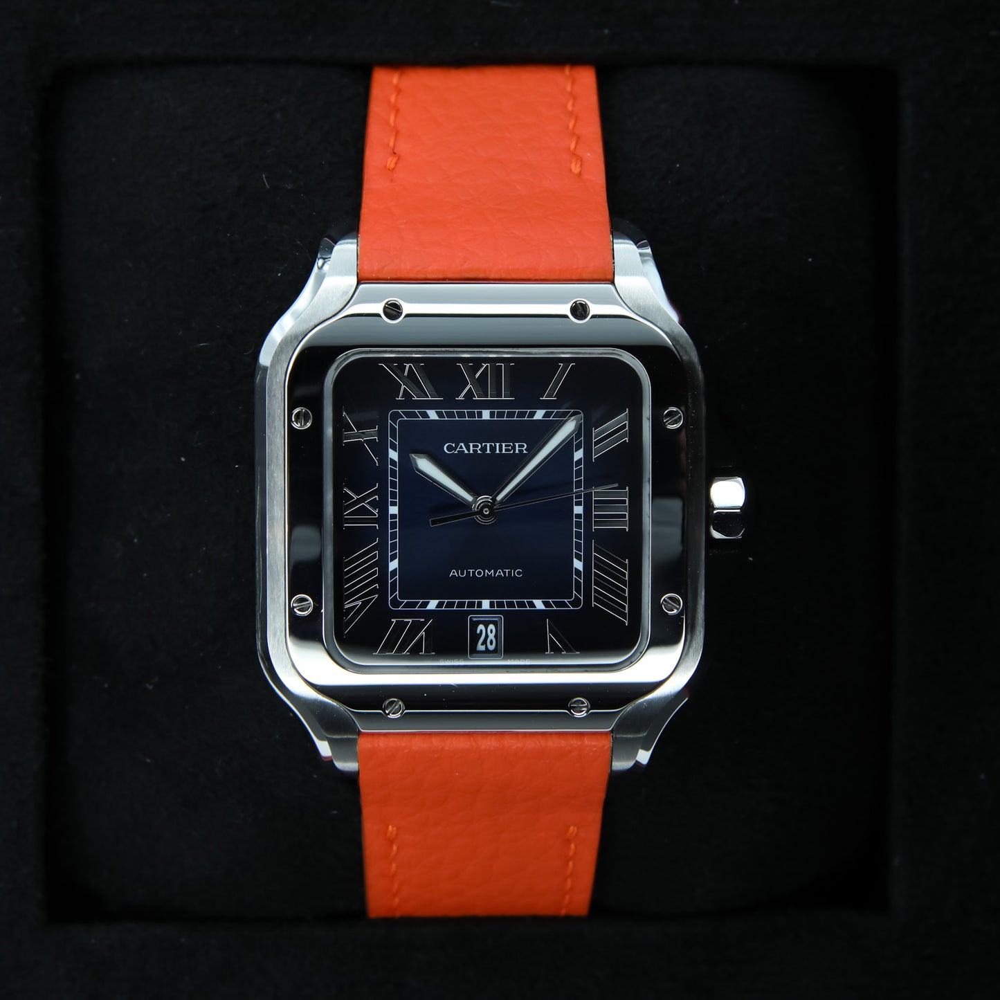 Cartier Santos Blue 2025 Complete - WSSA0071