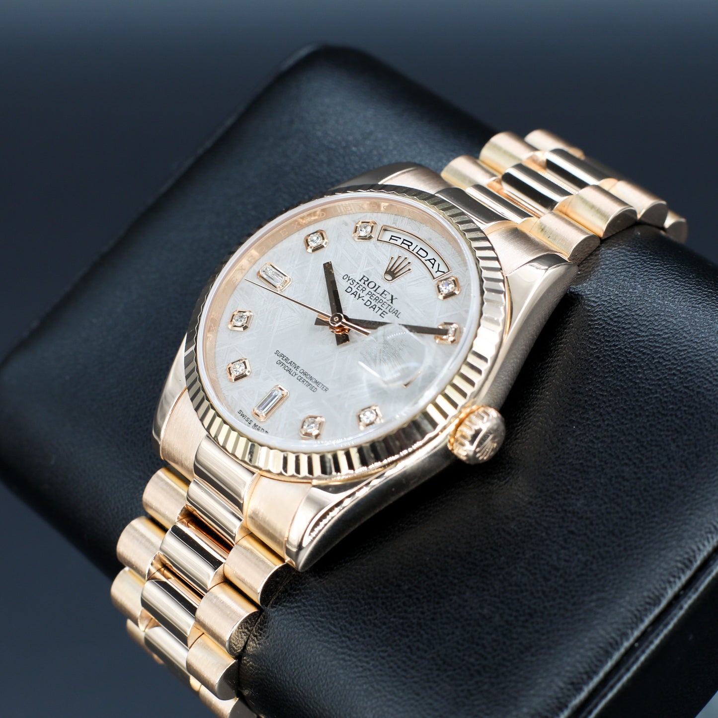 Rolex Day-Date 36mm 118235 – Meteorite Dial, Rose Gold President