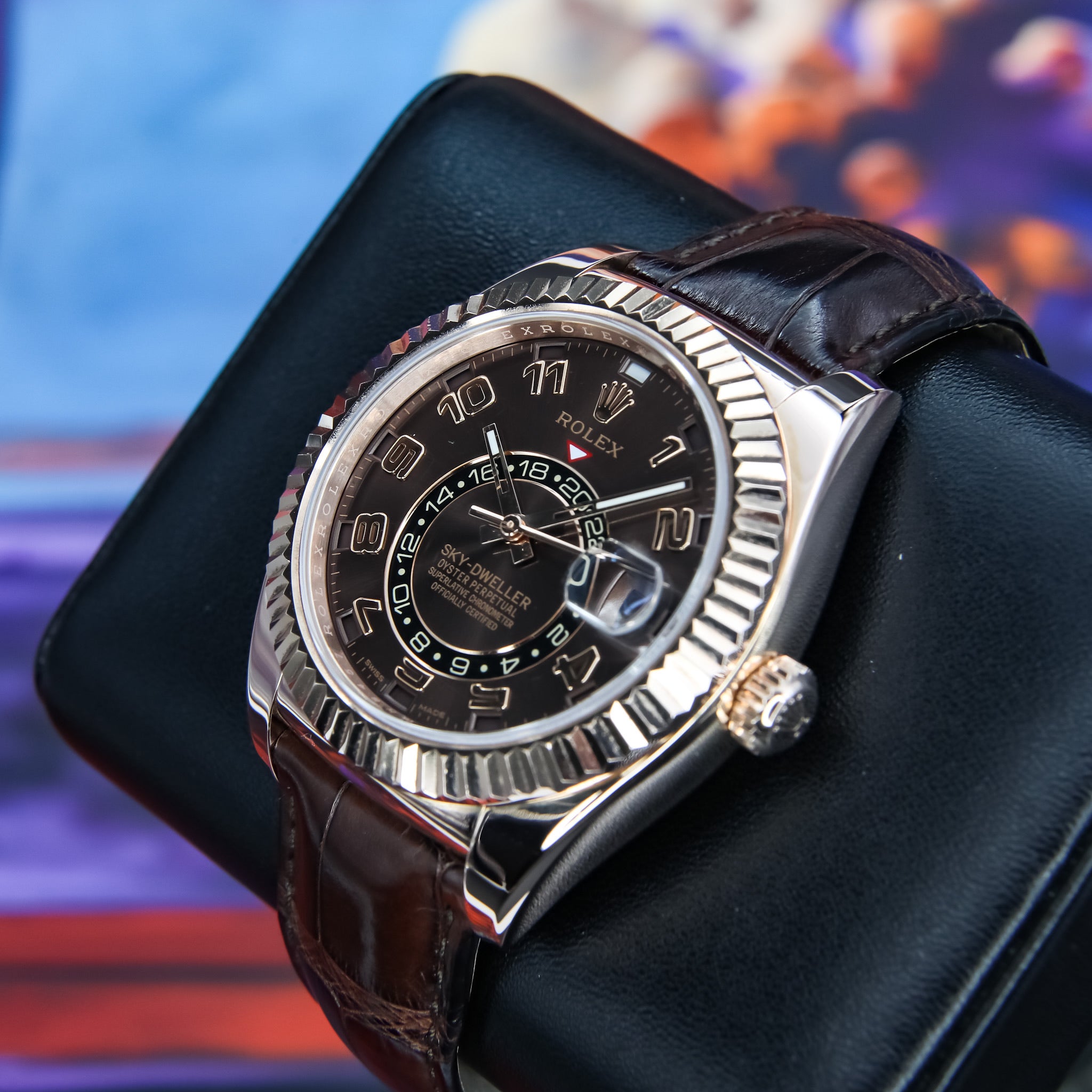 Rolex Skydweller Chocolate Complete - 326135