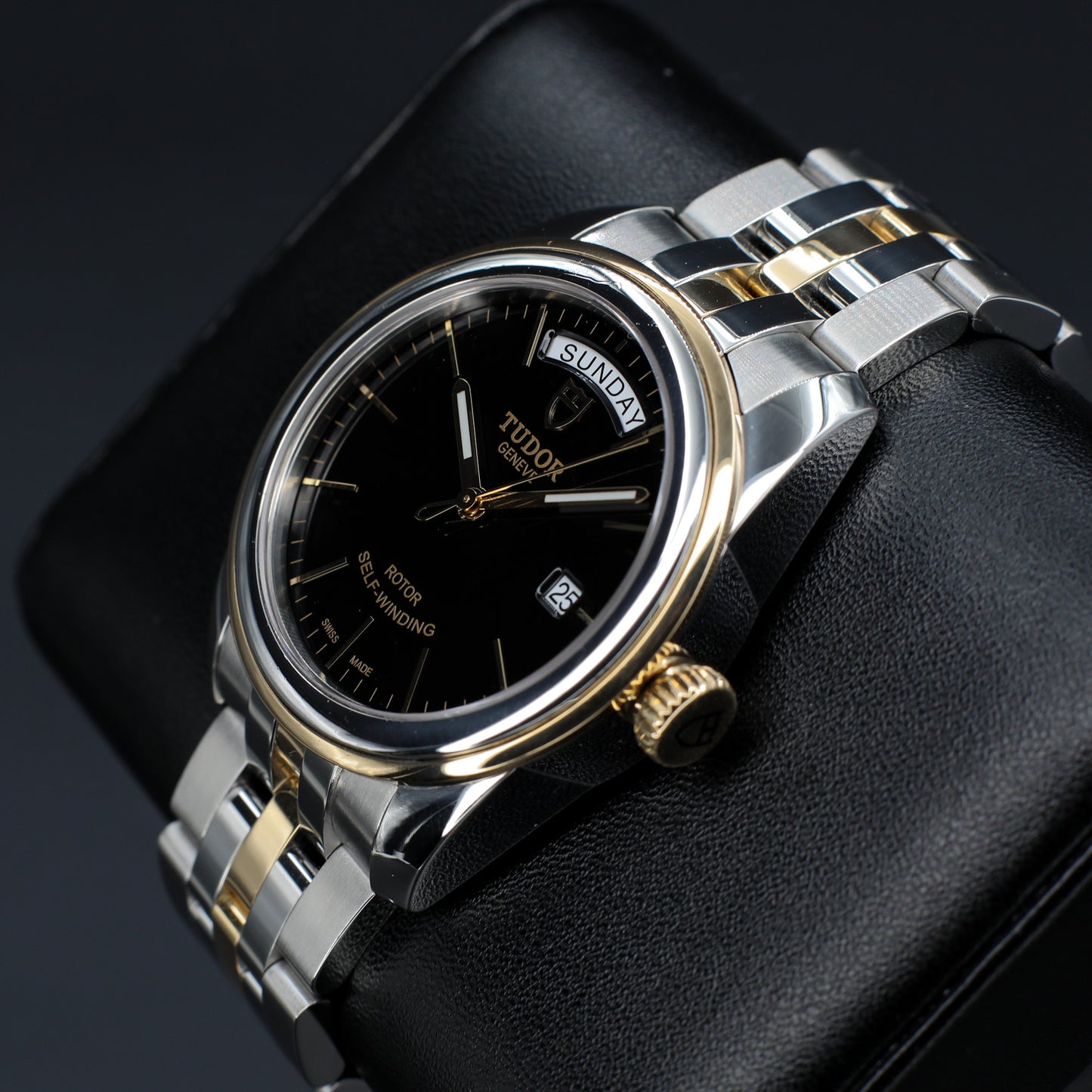 Tudor Glamour Date 2 Tone Black Dial - 56003