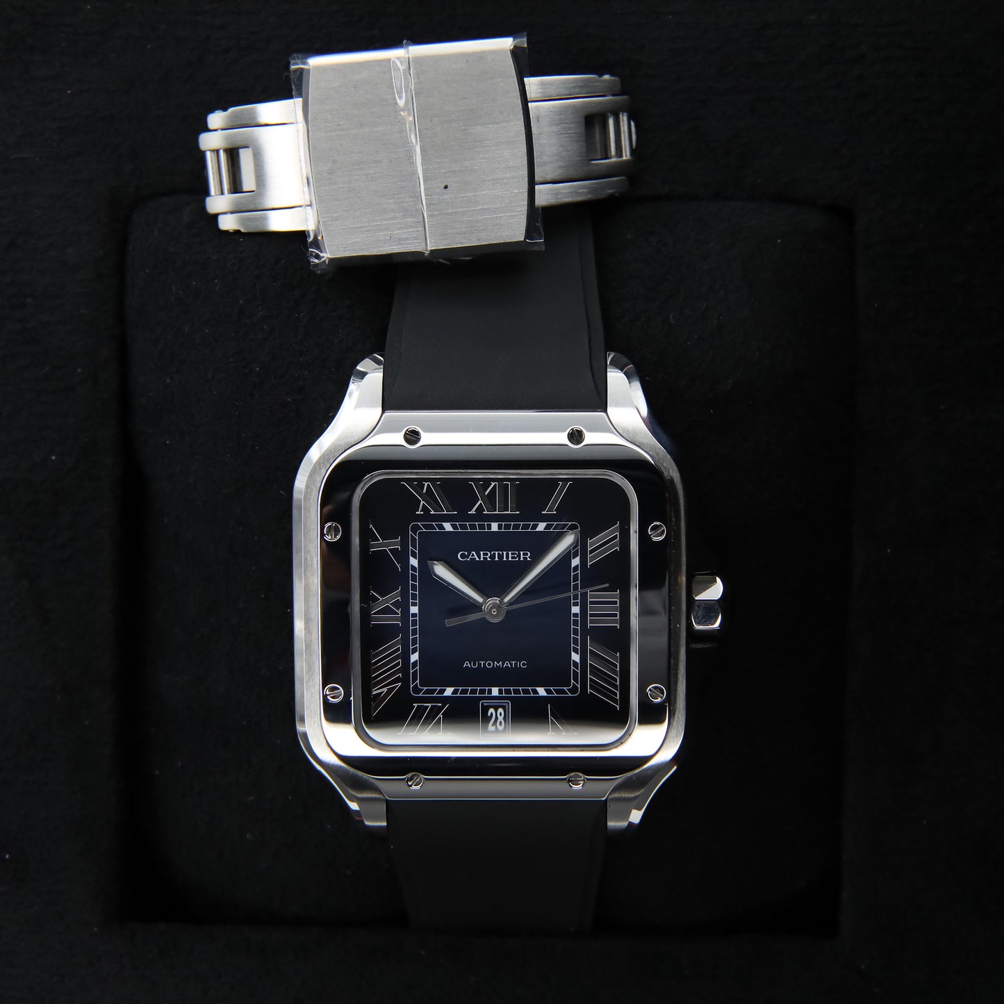 Cartier Santos Blue 2025 Complete - WSSA0071