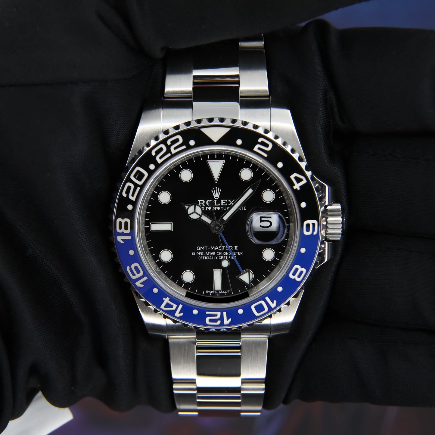 Rolex GMT-Master II Batman Oyster 2017 Complete - 116710BLNR