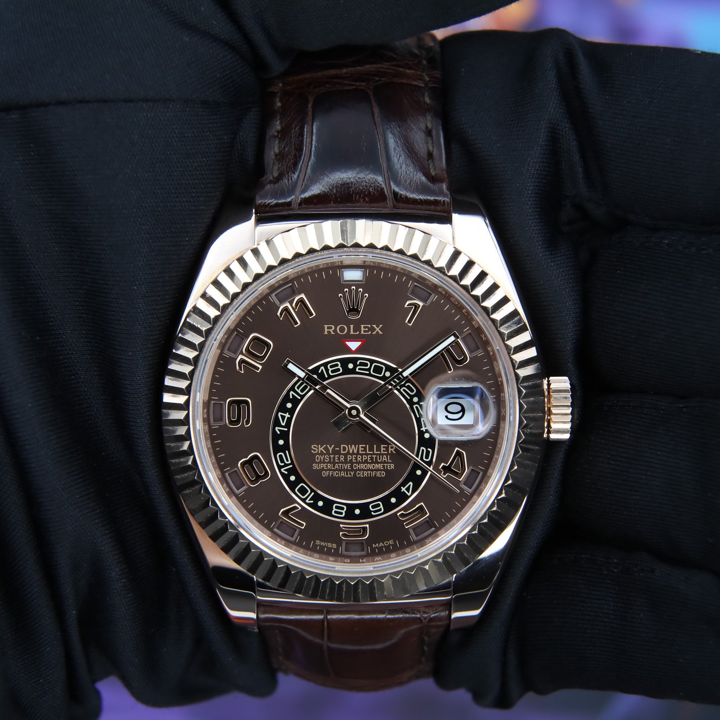 Rolex Skydweller Chocolate Complete - 326135